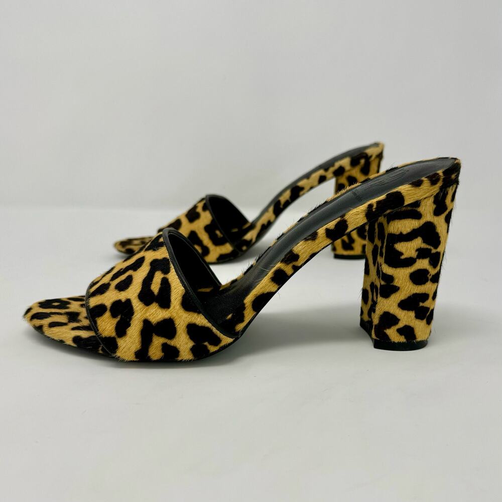 Leopard Print High Heel Sandals - Picture 5 of 10